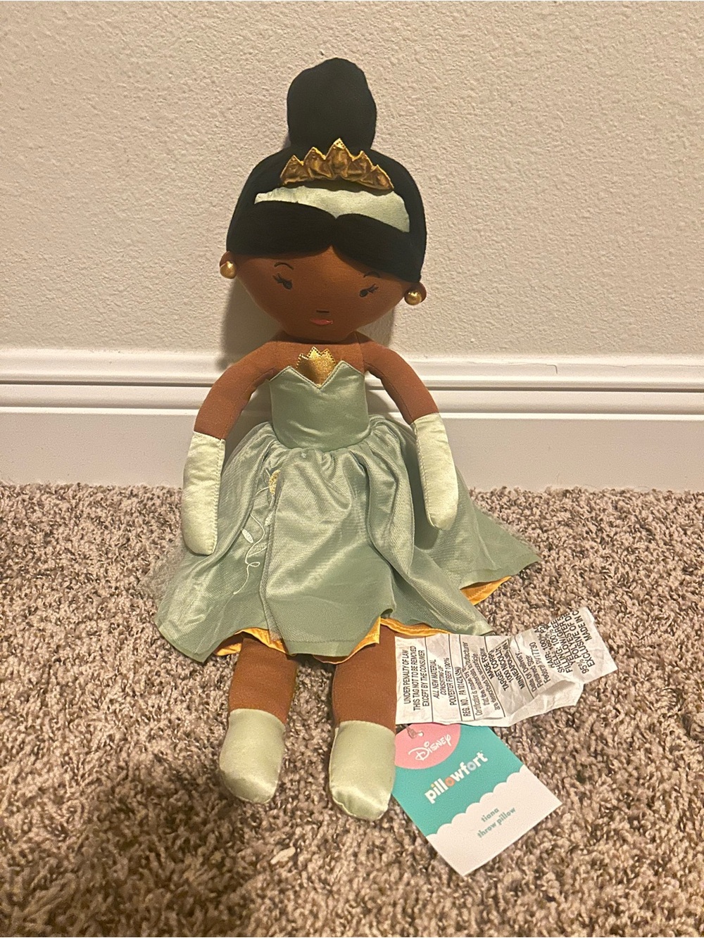 Disney Princess Tiana Pillowfort 22”